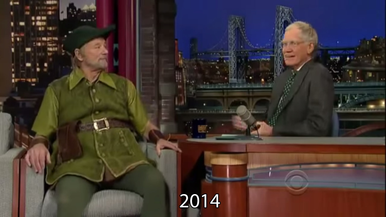 the-absolute-funniest-posts:   Bill Murray on the Late Show through the years.  