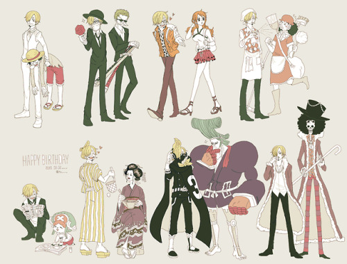 Sanji with his family