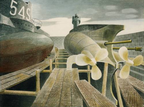 Various works by British artist, designer and illustrator Eric Ravilious.Last night I went to Eye Ma