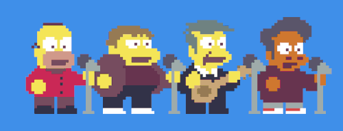 pixelartus:Simpsons Pixels (Simpsons Opening adult photos