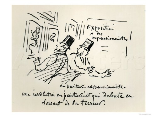 Caricature of the First Impressionist Exhibition in Paris, Revolution in Painting! Giclee Print