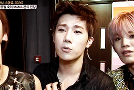  sunggyu + hair styled up 