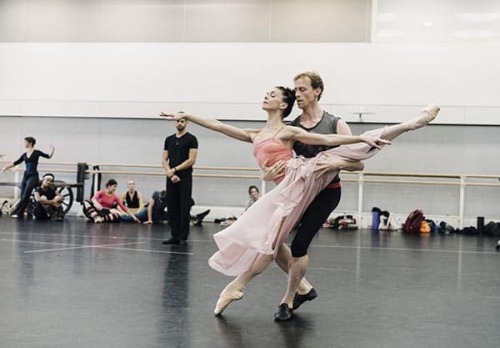 Natalia Osipova and Edward Watson in rehearsal for Anastasia. Photo: Harry Mitchell.