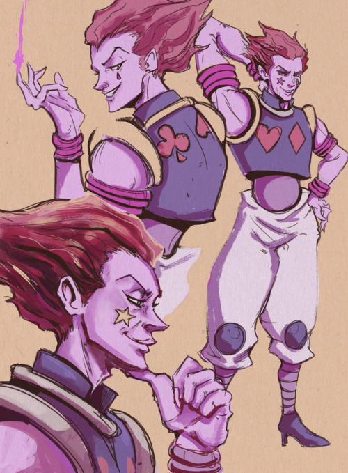 hunter x hunter Hisoka he is one of my favorite villains of all time.