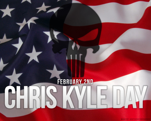bootscootingraphics:  Texas Govenor Greg Abott has declared today Chris Kyle Day.