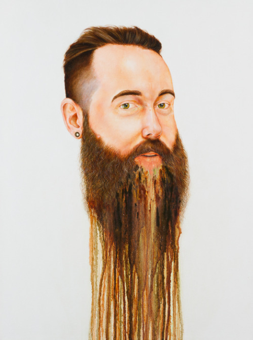 bbbriandonnelly:  Untitled (Sour Mash) oil, bourbon, turpentine, hand sanitizer, canvas 18” x 24” 2013 