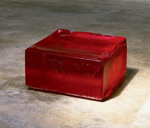 rzmryn:  Roni Horn, Untitled (Aretha), 2002-04, red optical glass 