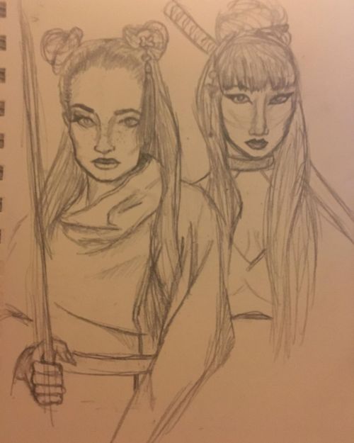 The incredible @jackieeelanachan and @naomibarr_ from #TikTok I had to draw their characters #ShikoR