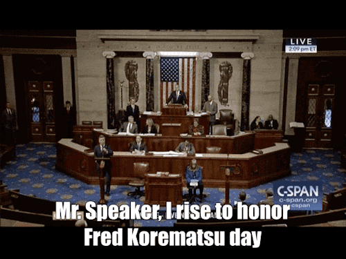 repmarktakano: Today I spoke on the House floor to honor Fred Korematsu Day and to warn my colleague