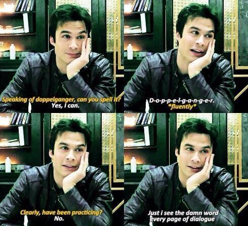 pistachiosgirl:  d-o-p-p-e-l-g-a-n-g-e-r on We Heart It - http://weheartit.com/entry/88106579  Ian being Damon. I love it. ^^