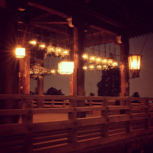 No.877 at Nigatsudo, Todaiji Temple, Nara, JapanIt is light that makes corridor at night.