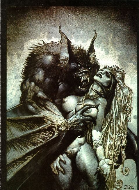 Sex naughtyhalloweenart:Bat-n-Girl by Simon Bisley pictures