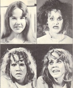 Ronaldcmerchant:  Linda Blair-And Various Test Make-Ups For The Exorcist (1973)