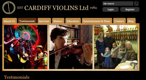 gandlfs: theblueboxonbakerstreet: A testimonial left on the Cardiff Violins website t