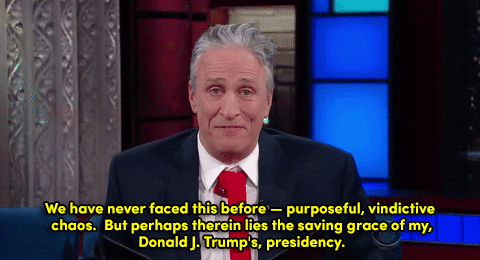micdotcom:Jon Stewart delivers a hopeful message in the face of Trump during surprise