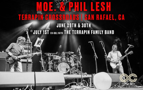 On-Sale for all 3 Terrapin Crossroads shows (6/29 & 6/30 w/ Phil Lesh & 7/1 co-bill w/ Phil Lesh & The Terrapin Family Band) is Friday 4/13 @ 10:00 AM PDT / 1:00 PM EDT !!!