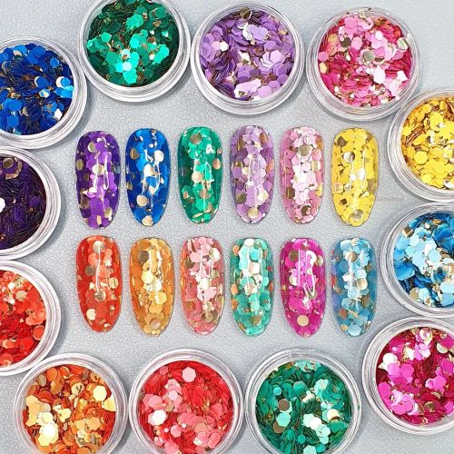 ✨️New colorful mixing glitter now is available at www.wiinoshop.com #glitter #nails #nailart #nailco