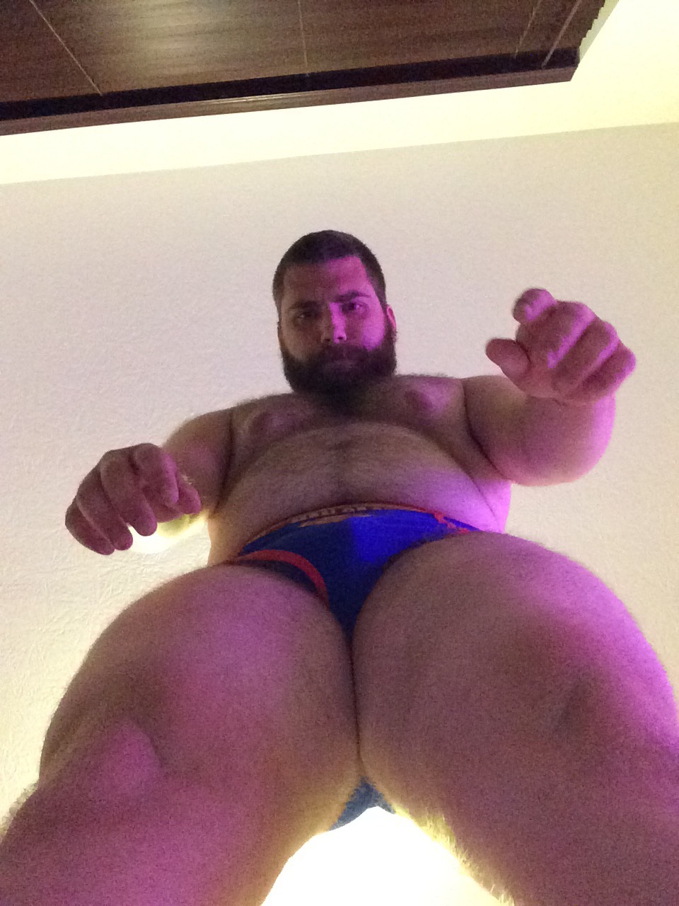 sleepy-chaos-cub:  This angle always makes you look bigger 