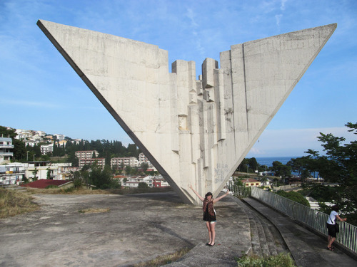 Concrete wings: the brutalist Freedom Monument in Ulcinj, Montenegro 2016.