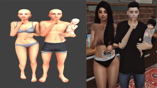 Pregnancy Announcement Pose Pack