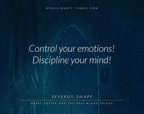 control your emotions