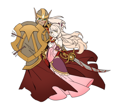 meadowlarking:Sariella and her knight :3 @posia