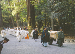 fromthefloatingworld:  Ise Jingu Shrine - A Ceremony by Solkadot on Flickr. 