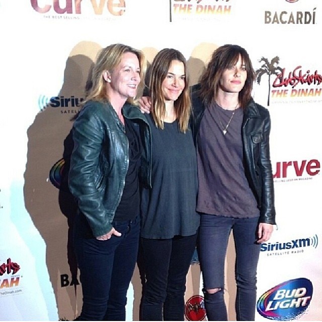 moennigfan:  Kate Moennig, Leisha Hailey and (last pic) Laurel Holloman, Dinah Shore