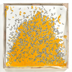 Topcat77: Analia Saban Mac ‘N Cheese Wet Oil Paint On Archival Digital Print Vacuum