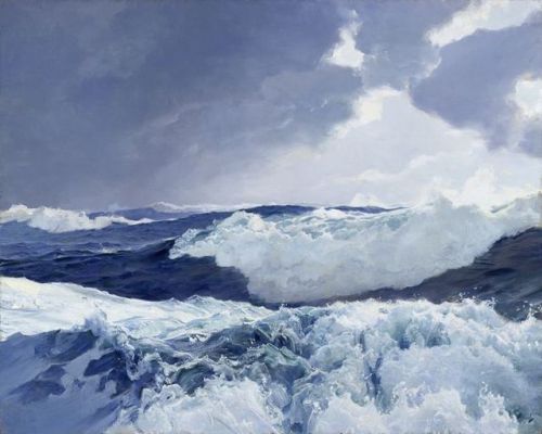 detailedart:Ocean captures ca.1900; Frederick Judd Waugh.