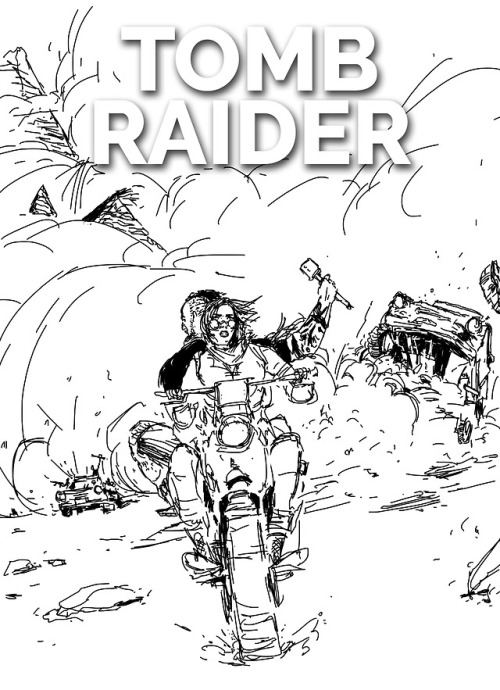 TOMB RAIDER InktoberDigital version. Tomb Raider comic covers.#2 - Second 10 daysps. Let me know whi