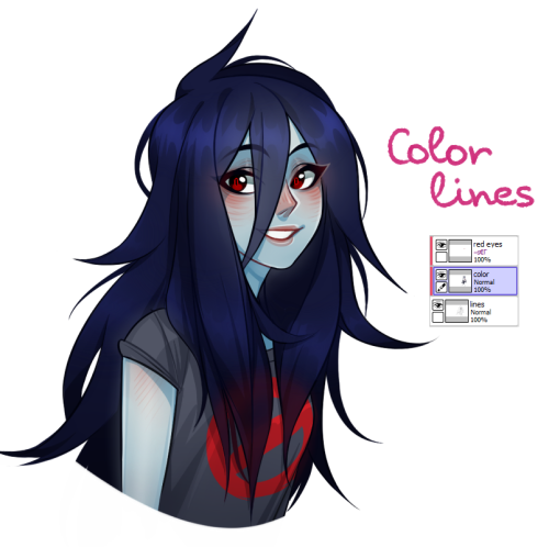 iml4:  by many requests - heres how i color skin and hairsorry for mistakes and handwriting &ma