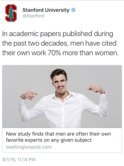 yourownpetard:  reasonandempathy:  assassinationtipsforladies:  m-l-rio: In news that surprises literally no one  A+ stockphoto choice tho  This…actually doesn’t really mean anything. You’re supposed to cite yourself if your research is connected.