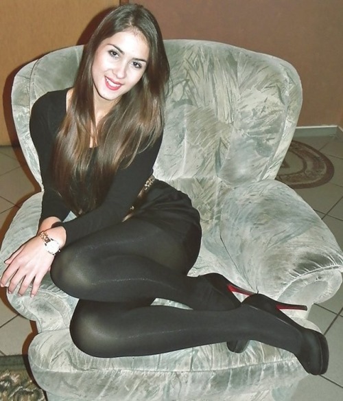 Black tights and stockings.