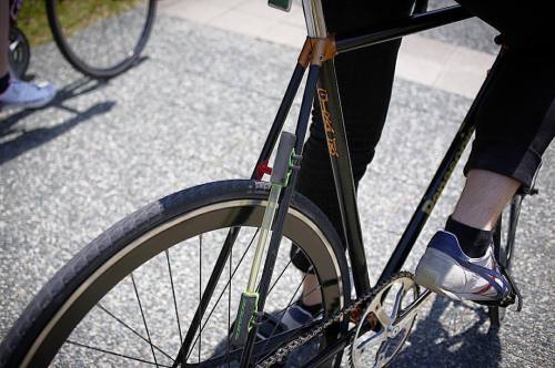 Bike engraving #fixed #fixedgear #fixedgearbike #singlespeed #cycling #bicycle #kyoto #じでんしゃ (at Gio
