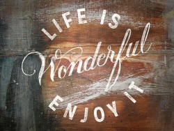 yourpaperdollblog:  Source: http://dribbble.com/shots/1350050-Life-Is-Wonderful-Enjoy-It