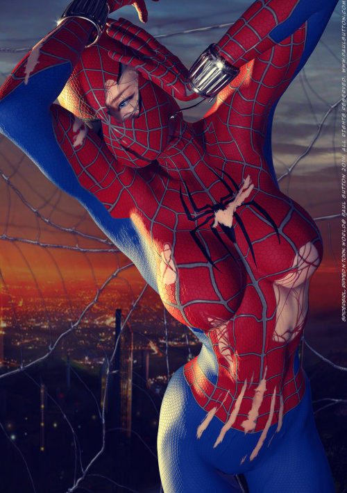 super-hero-center:  Spidergirl, Ripped N porn pictures