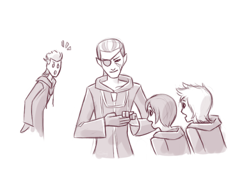 gigi-draws:  xigbar’s an asshole but i’d do the same thing if i could manipulate space