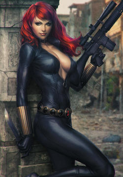 inspirationofelves:  Black Widow Art XM Studio