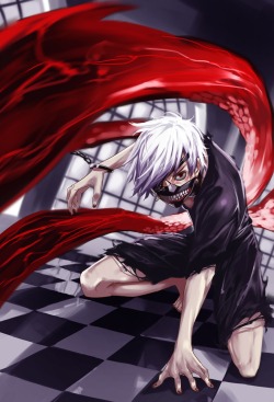 janiiy-s:  カネキくん [pixiv] my very first artwork to post.. kaneki from anime tokyo ghoul, I really love the show, can’t wait for 2nd season..