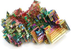 setbabiesonfire:  camelqueen:  Bismuth: The Gayest Rock  Actually it’s elemental symbol is Bi 😎 