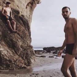 sometimesquicklysometimesslowly:  Like one of those D&amp;G ads, but terrible (at El Matador Beach, CA) 