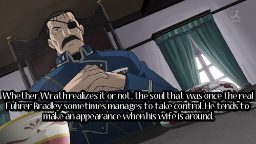 fullmetal-headcanon:   Whether Wrath realizes it or not, the soul that was once the