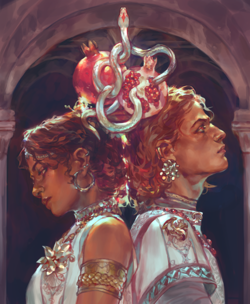 confused-as-all-hell: vetyr: Orpheus & EurydiceCommissioned illustration for Follow Me Down, a T