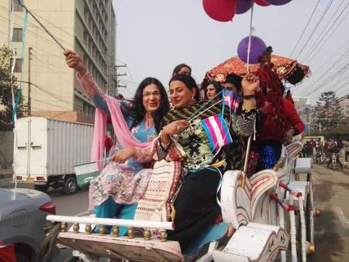 bi-trans-alliance:Dec 29, 2018: Trans people held the first ever trans pride march in Pakistan