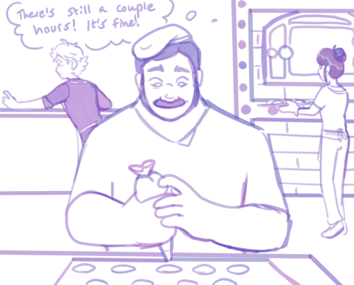 buggachat: Part 102 of my bakery “enemies” au!First / Prev / Next / AllKofi