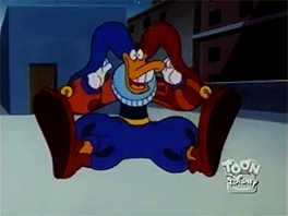 that-shadowy-disguise:Requested by anon- Quackerjack pulling on the ends of his hatbonus: