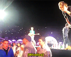 babustyles:  Harry Styles helping a fan that was passing out during a concert x 