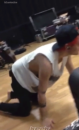 chillucas:  bluntmike:  this means so much to me [x]  the fact that they are in mid rehearsal and they find the time to film michael crawling around and barking like a dog just for our entertainment is the reason i am here 