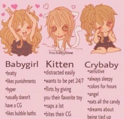 brattybabygal:Babygirl is me all the way. 😈😋 Kitty